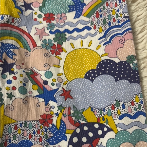 Boden Colorful Kids Leggings with Rainbows and Stars - Picture 4 of 4